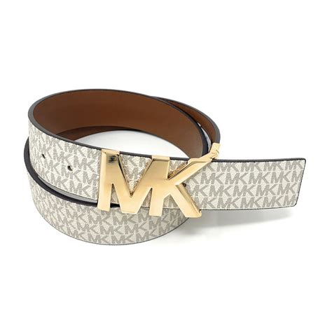 michael michael kors reversible logo leather belt|Michael Kors reversible leather belt.